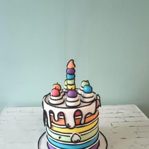 Rainbow Unicorn Cake 6